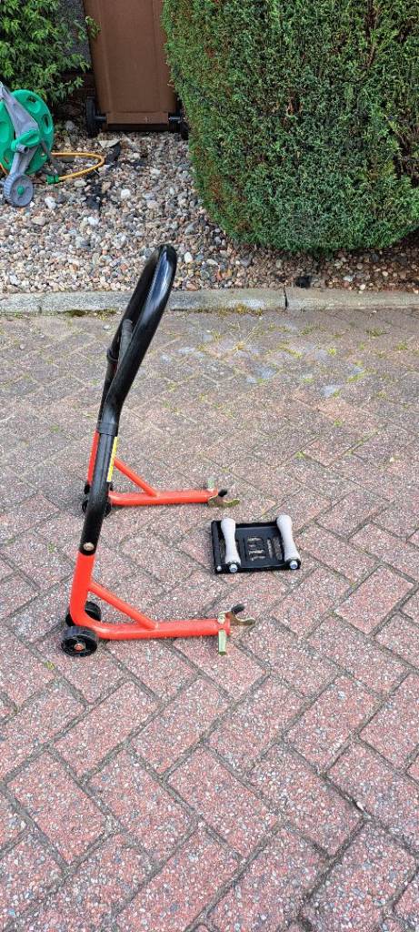 Motorbike Axle Stand and rollers