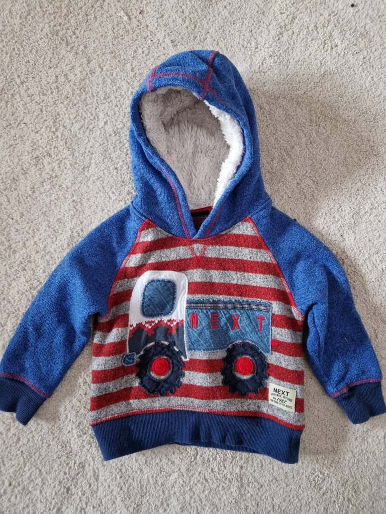 2yr to 3yr next tractor boy hoodie