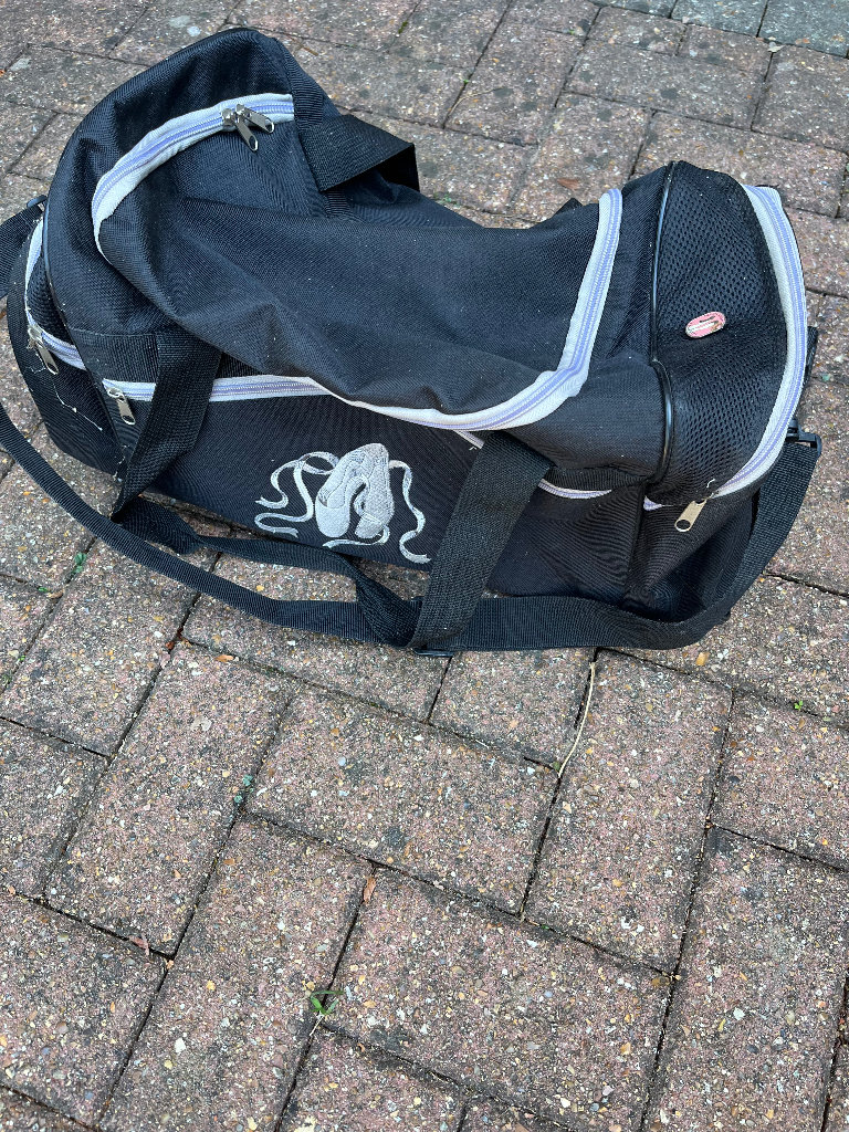 Girls dancing holdall bag, leotards and shoez