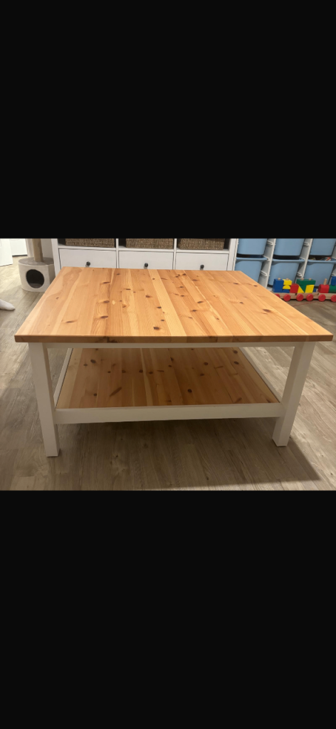 Wooden IKEA coffee table