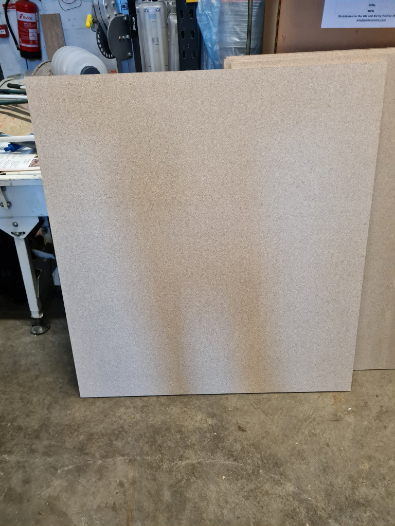 NEW CHIPBOARD SHEETS 1.17 mtr x 1.07mtr  - m18mm thick