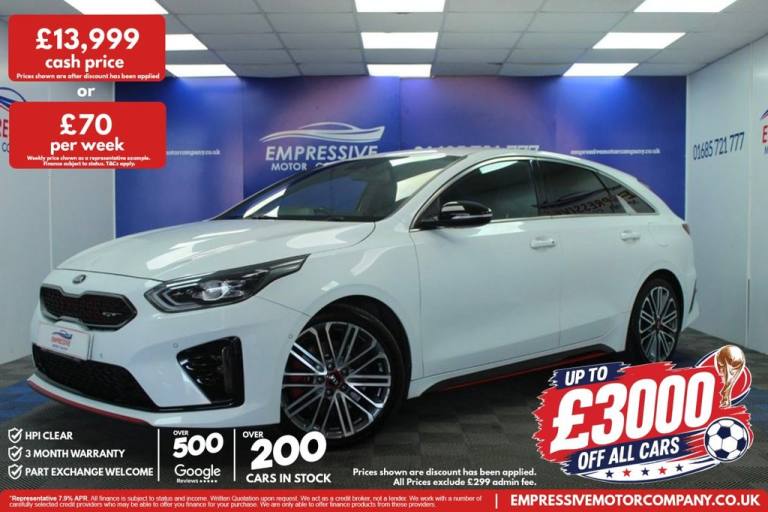 2019 68 KIA PROCEED 1.6 T-GDI GT SHOOTING BRAKE 5DR PETROL DCT EURO 6 (S/S) (201