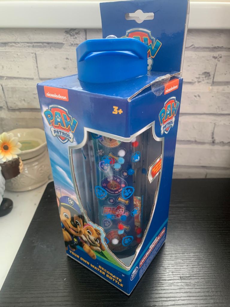 NEW Paw Patrol 'Decorate Your Own' Water Bottle