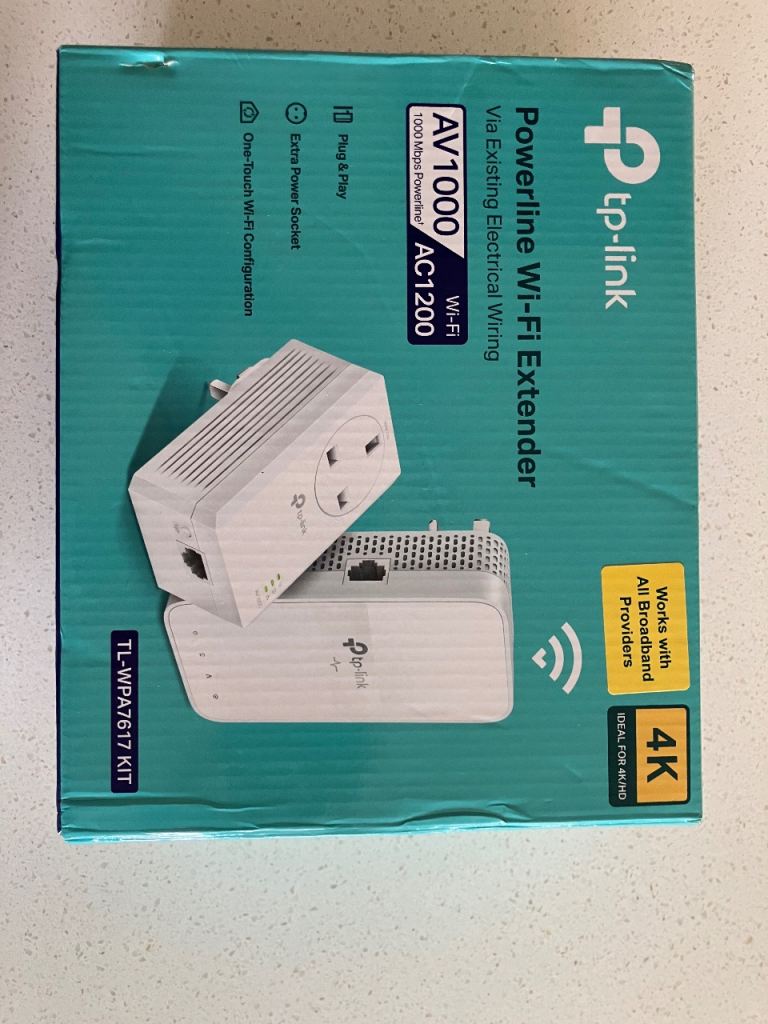 TP Link AV1000 Powerline WiFi Extender 