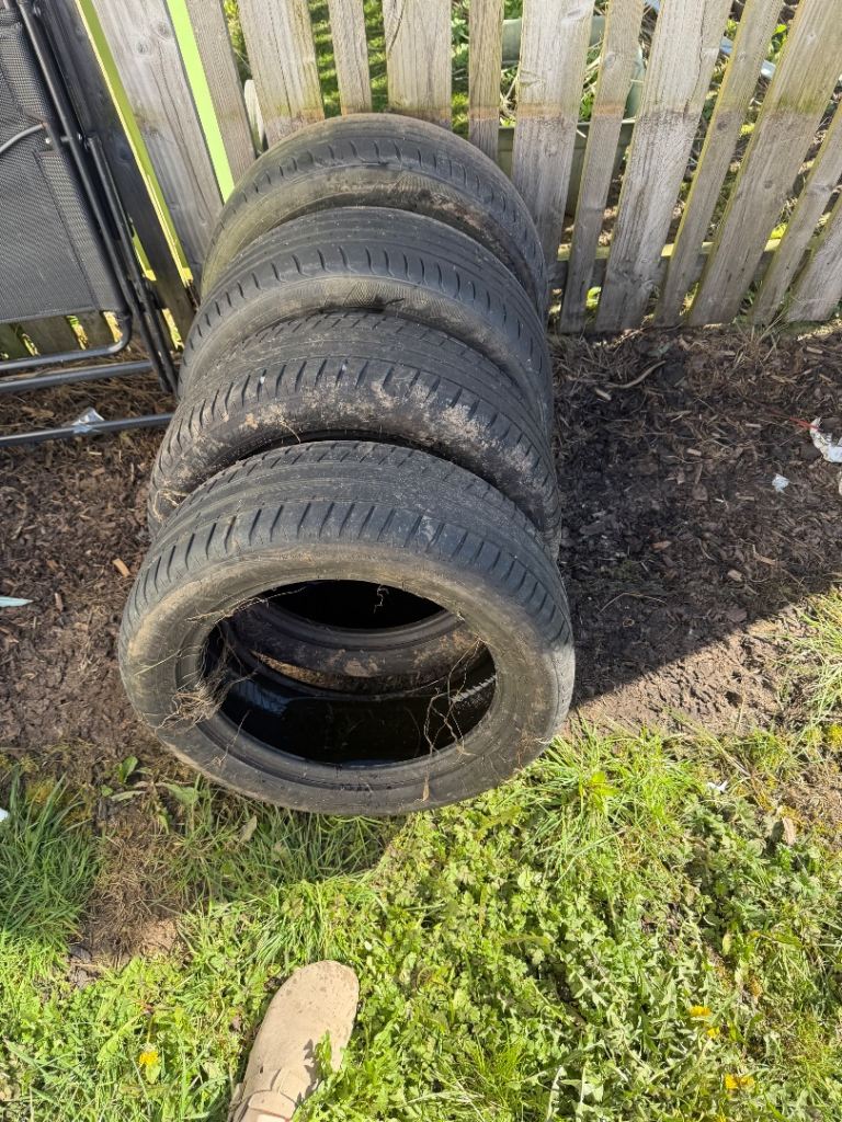 4 195/55/15 PART WORN TYERS FREE