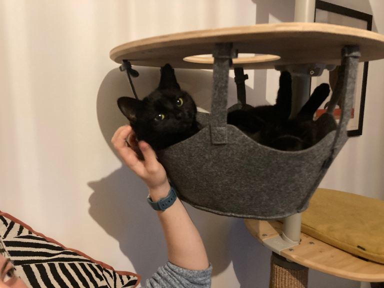 Omlet indoor cat tree/ tower (including scratching post and three platforms)