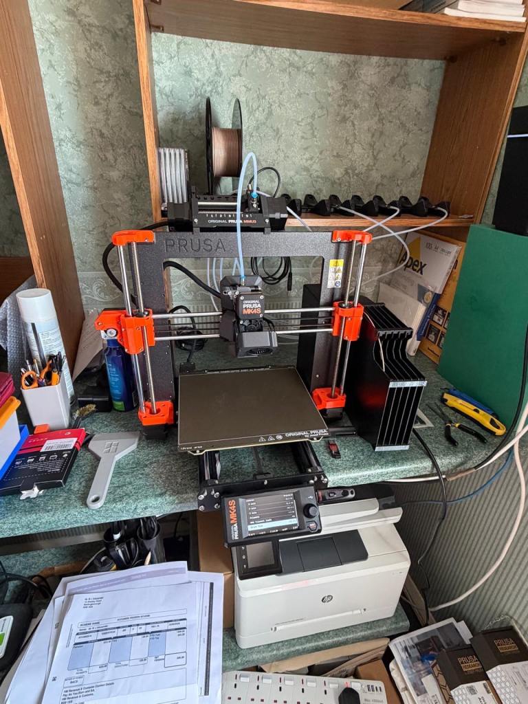 Prusa MK4S+ 3D printer with MMU3
