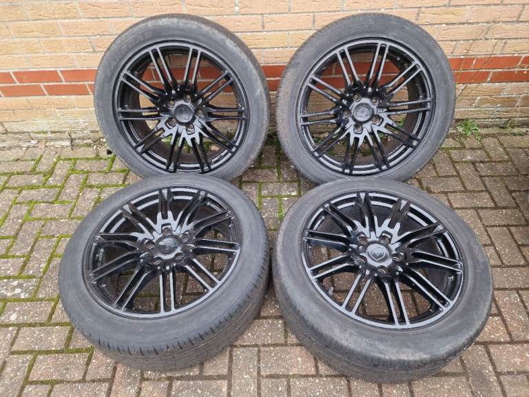 20" porsche alloy wheels and tyres 5x130
