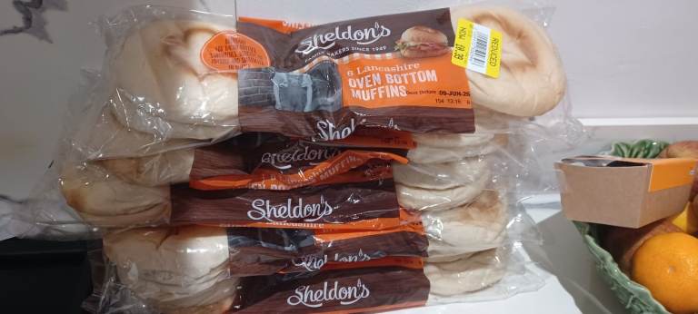 Sheldons oven bottomed muffins x 5