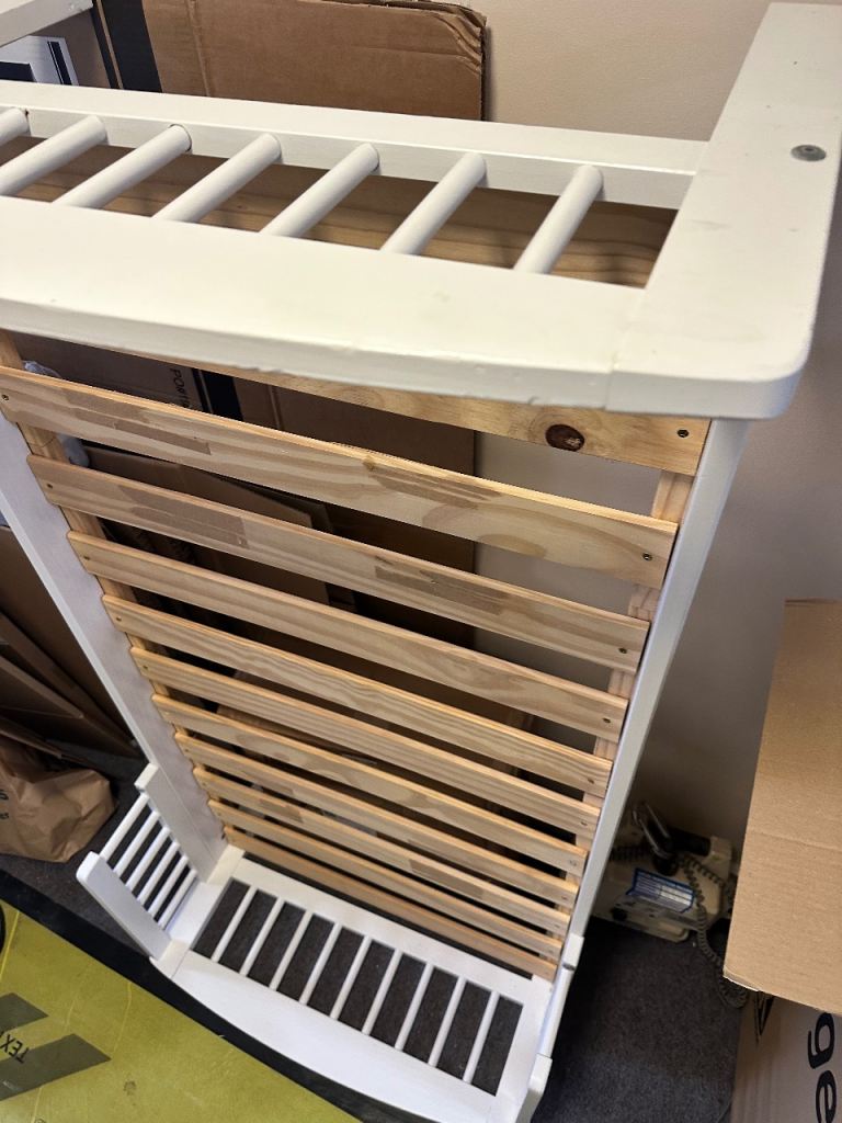 I’m giving away to charity - REDUCED Ikea mattress/habitat bed real wood Toddler bed and mattress 