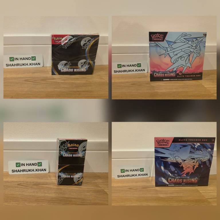 Pokemon Chaos Rising Products (SEALED & OPEN TO OFFERS)