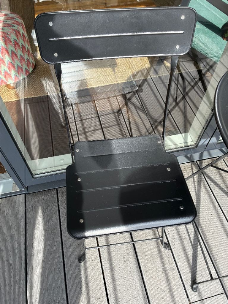 2 x Ikea SUNDSÖ Folding Chairs (Anthracite/Black)