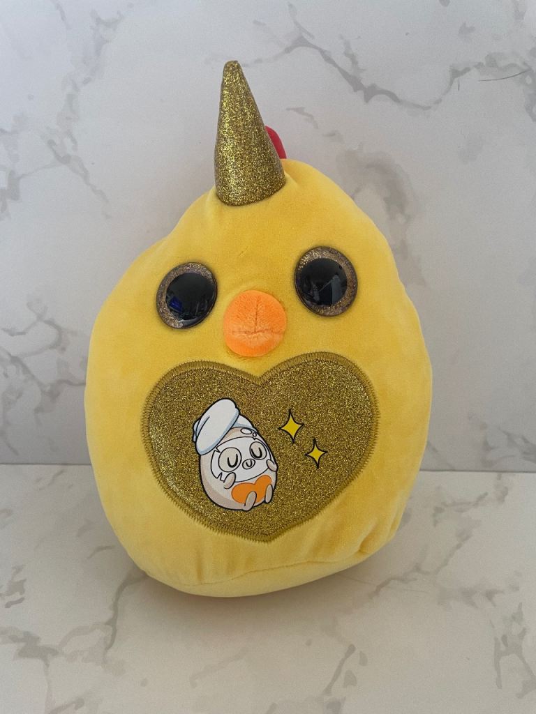  ZURU Rainbocorns squishy chicken with Sparkle Heart 8inch approximately 