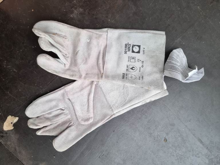 Welding gloves new with shelf marks