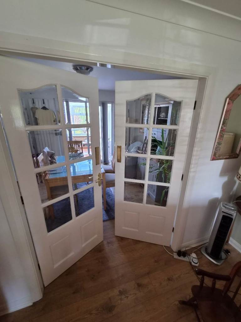 French doors.