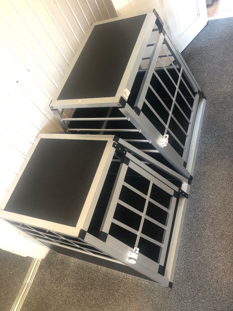 2 small dog travel cages