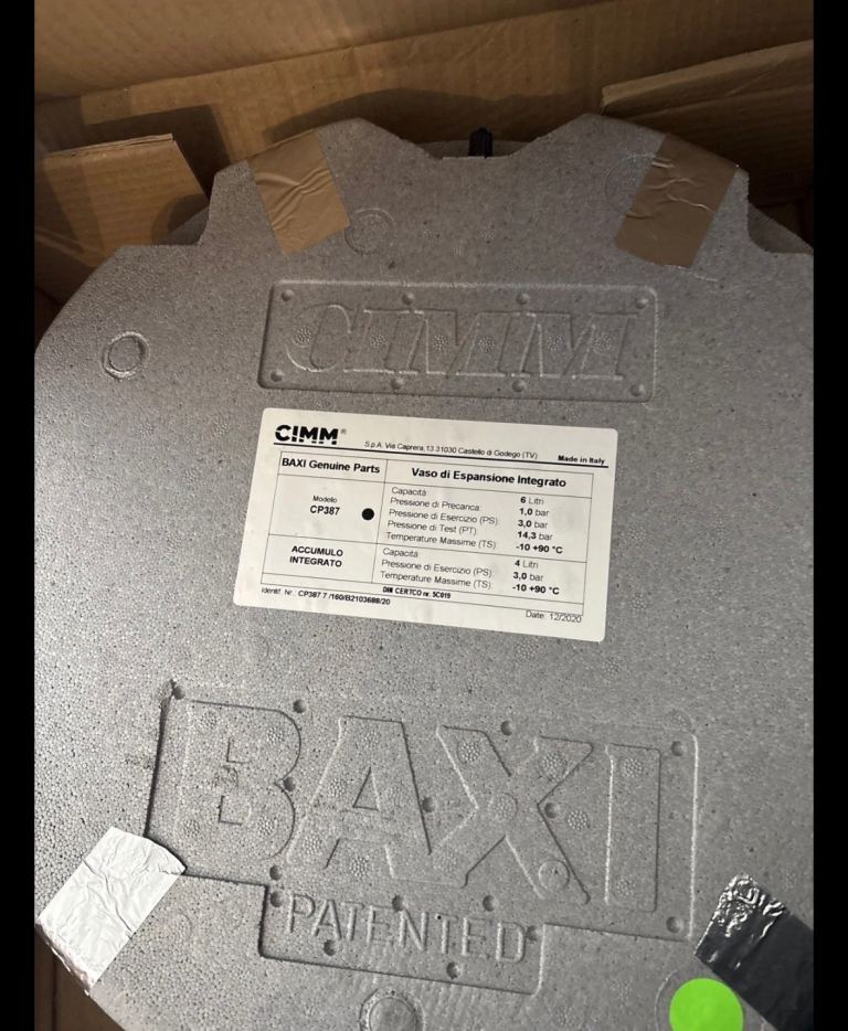 BAXI Expansion Vessel - CIMM Genuine Part - NEW