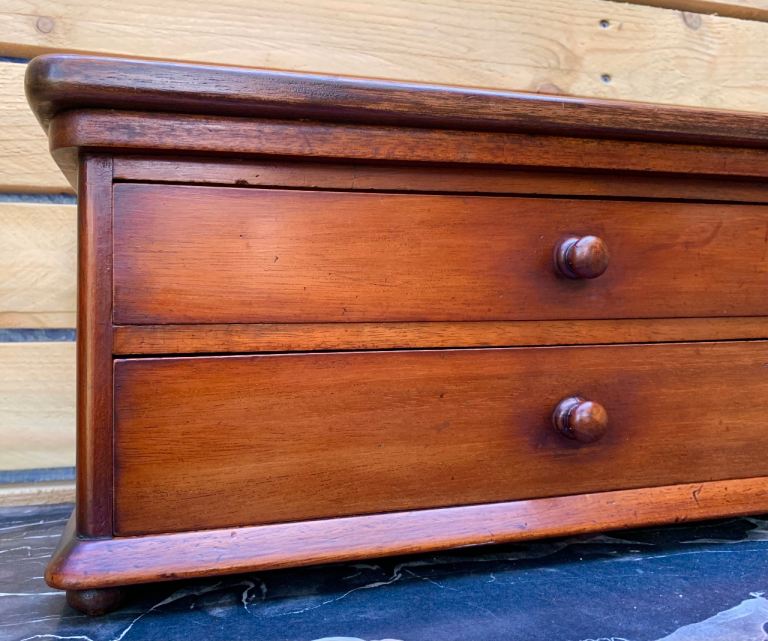 Antique Victorian Mahogany Apothecary Bank of Drawers Chest c1870