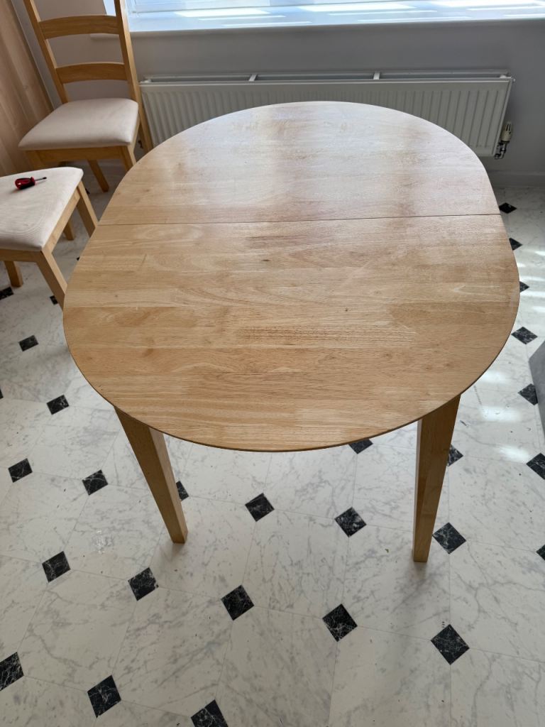 Table and 4 chairs