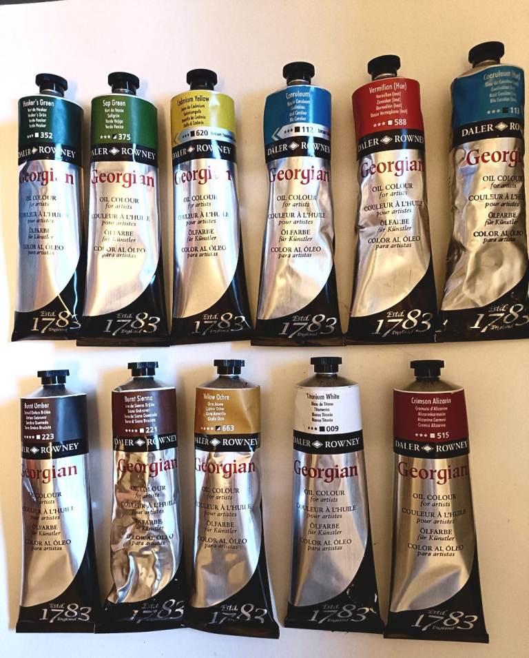 New Daler Oil Paints Large 225ml tubes, with boxes