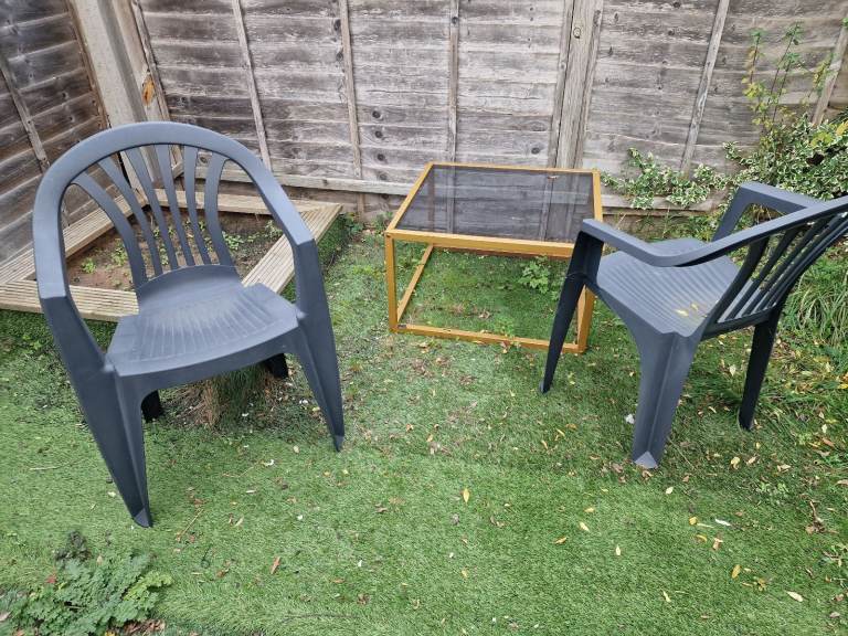 image for patio furniture coffee table and chairs