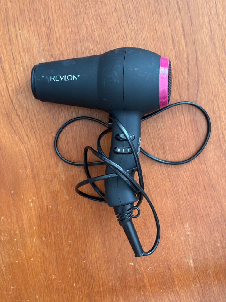 Revlon Hair Dryer – Black with UK Plug, Good Condition