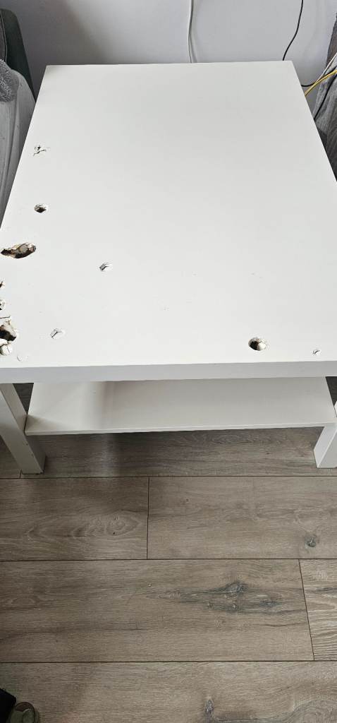 White IKEA Lack coffee Table large