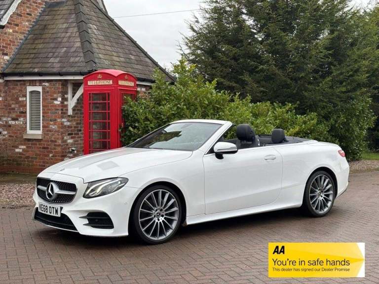 2018 Mercedes-Benz E Class E220d AMG Line Premium 2dr 9G-Tronic CONVERTIBLE DIESEL Automatic