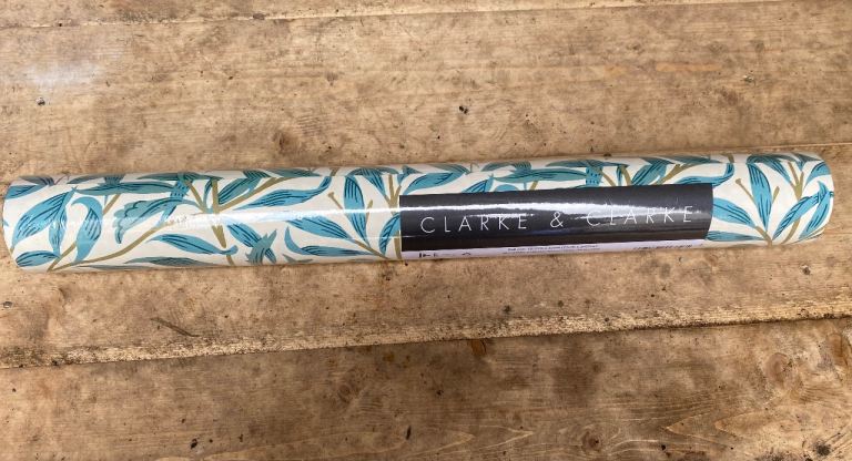 Clarke & Clarke Willow Boughs Teal Wallpaper – Brand New