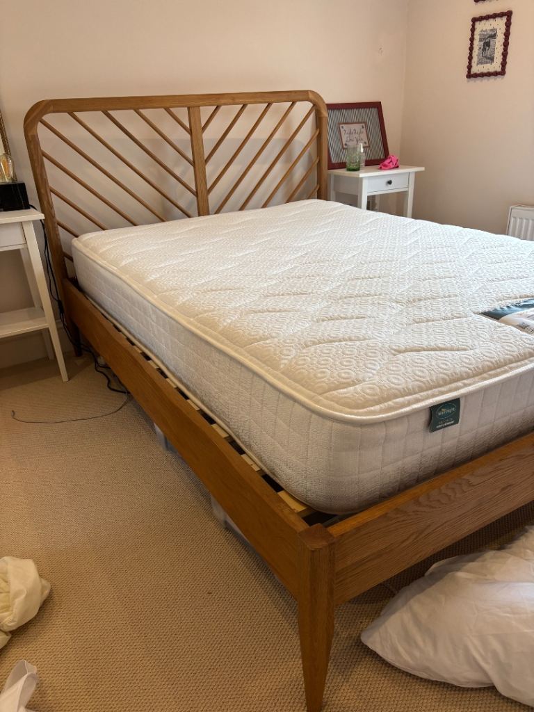 La Redoute double bed and Silent Night mattress 
