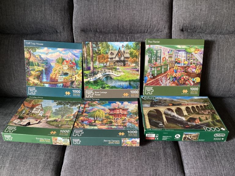 Jigsaw puzzles. 1000 pieces. Complete. Lot 2