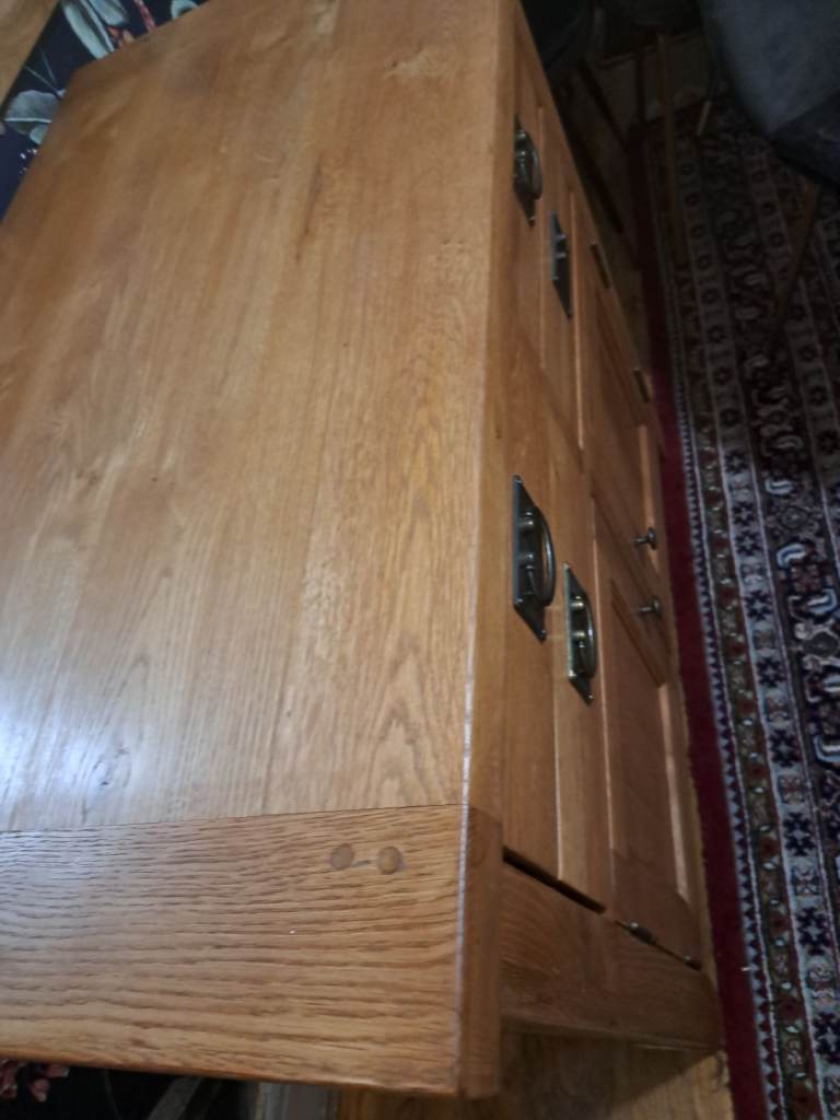 Solid oak sideboard 100cm 90cm 55cm 