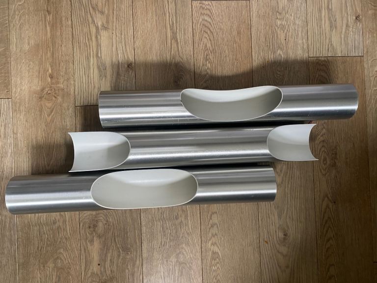 MID-CENTURY WALL SCONCES/LIGHTS BY Raak X 3, 60 Cm length ,WITH ORIGINAL BULBS ,STORED SINCE 1963
