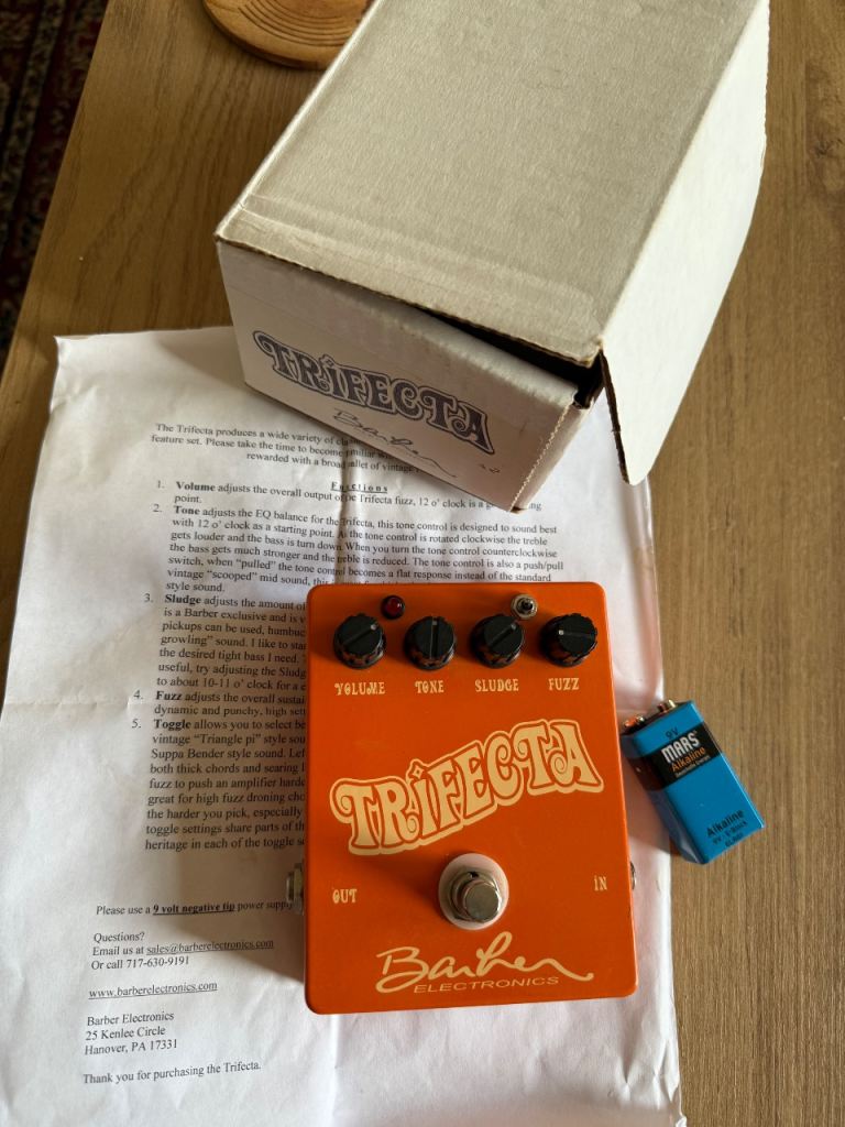 Barber Trifecta Fuzz pedal 
