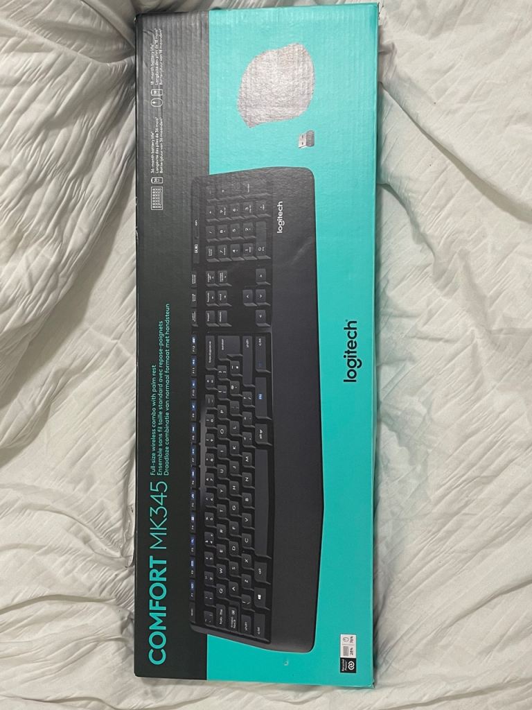 Wireless keyboard & mouse Logitech comfort mk345
