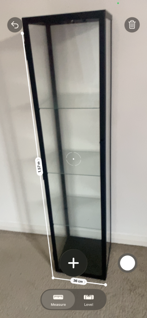 Glass display cabinet 