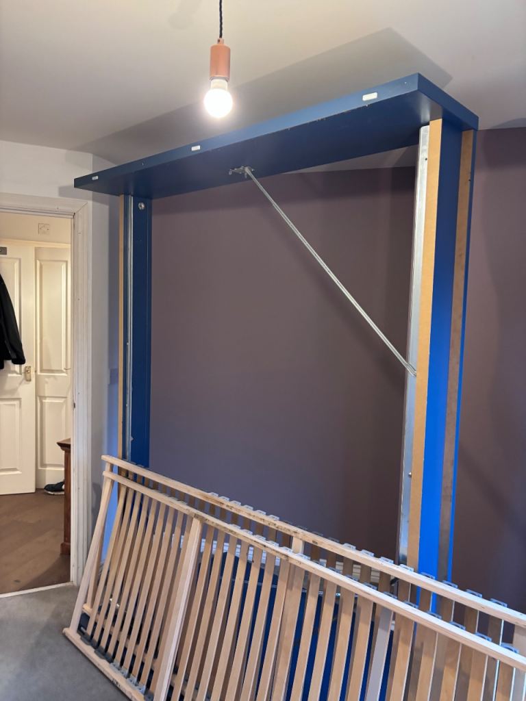 IKEA MALM BLUE KINGSIZE BED FRAME FREE 