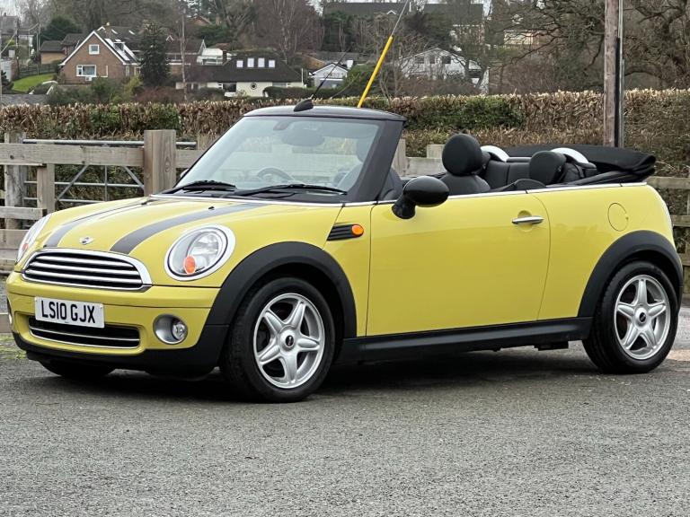 2010 MINI Convertible 1.6 Cooper 2dr Auto Convertible 32,000 miles Stunning Bright Yellow CONVERT...