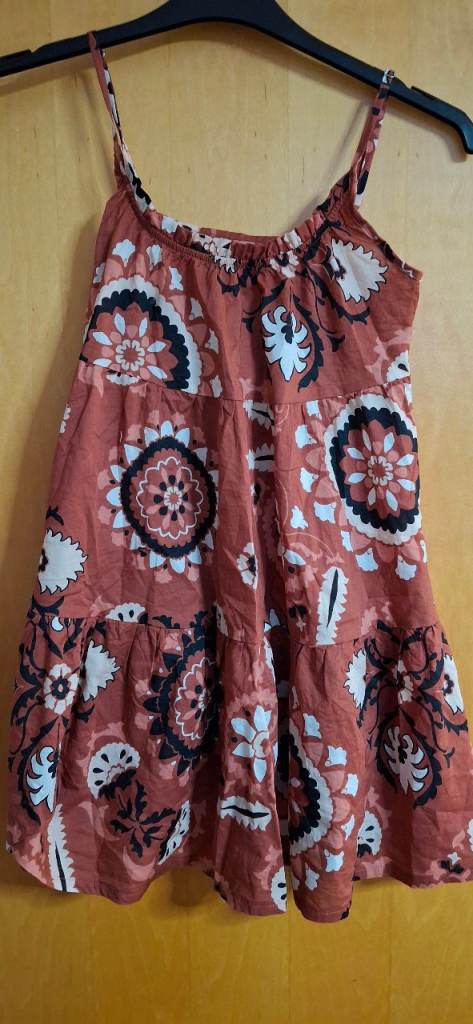 Ladies Next Petite Brown Patterned Top - Size 8P