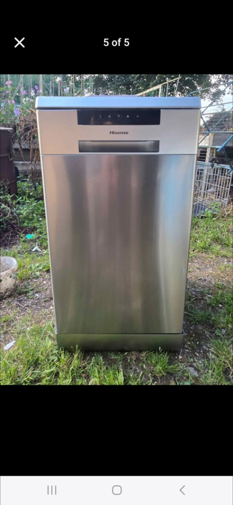 Hisense Dishwasher - Silver, Good Condition