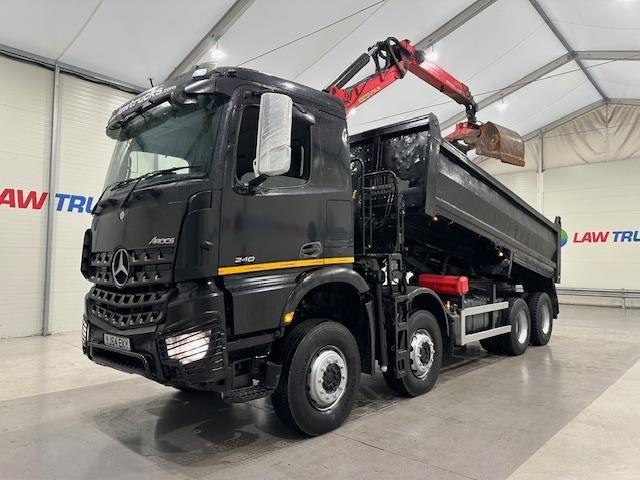 Mercedes-Benz Actros 3240 8x4 Steel Tipper Grab