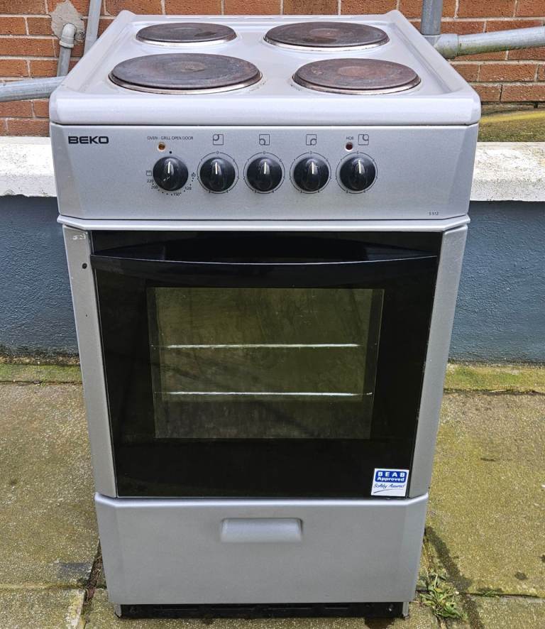 50cm Beko grey Electric Cooker 