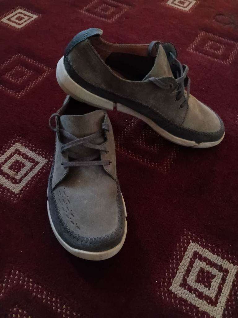 Good Condition Grey Clarks Men's Casual Shoes