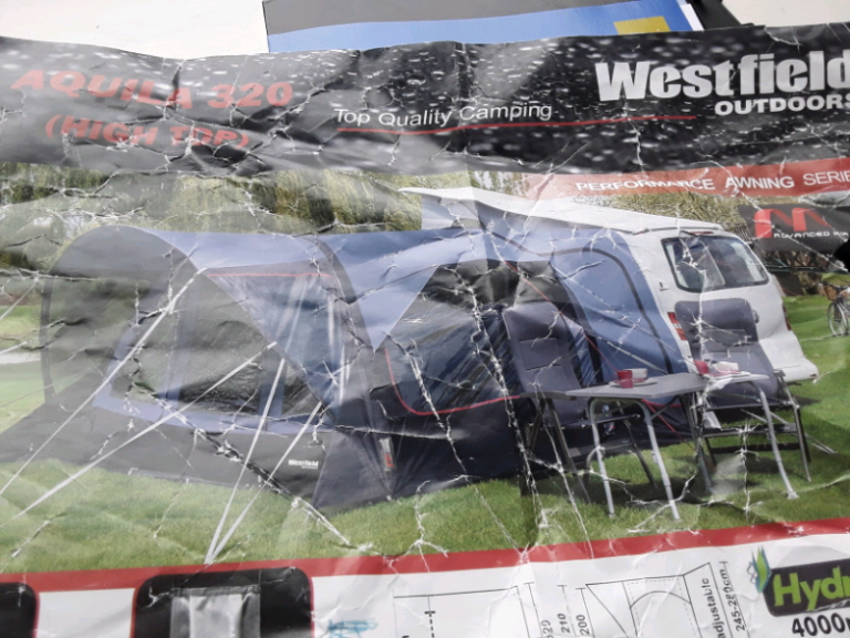 Campervan Awning brand new. Air awning pump pegs all there.