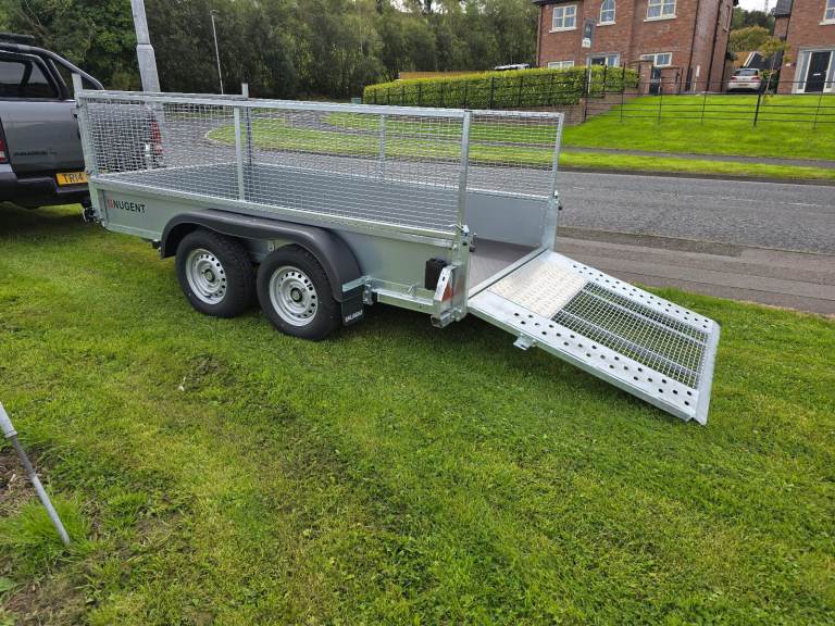 New 10x5ft nugent general purpose car trailer meshsides