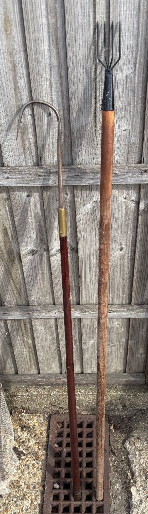 Crivit Extendable Fishing Landing Net and old tools