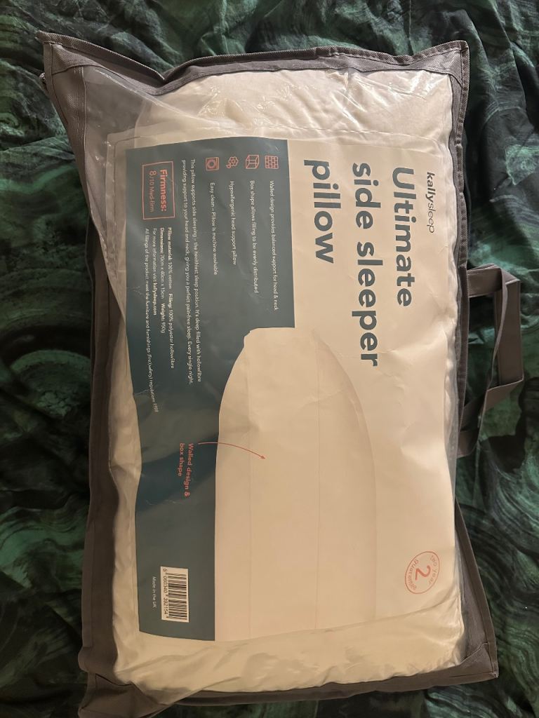 Kally sleep ultimate side sleeper pillow 