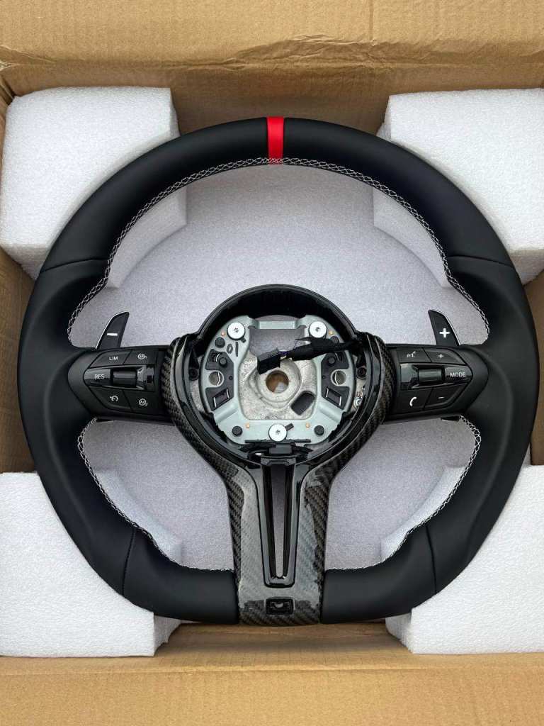 BMW carbon fibre F series steering wheel