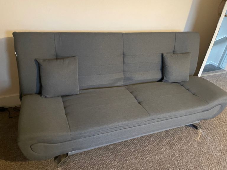 Charcoal grey sofa bed 