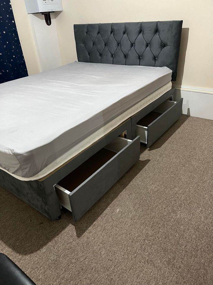 💸 4FT6 Double Bed + Foam Mattress & Storage Draws Optional🛏️ Amazing Deal – Book Now